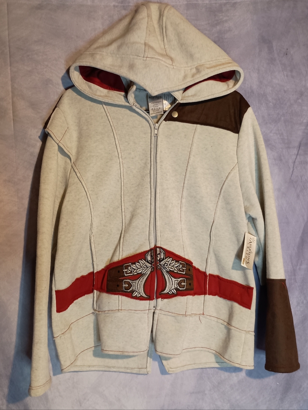 Assassin's Creed Spirit Halloween Zip Hoodie Costume Teen XL Ubisoft Cosplay